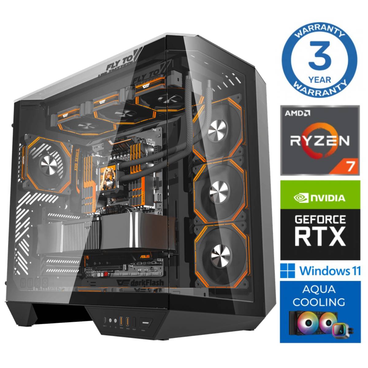INTOP AQUA Ryzen 7 7800X3D 64GB