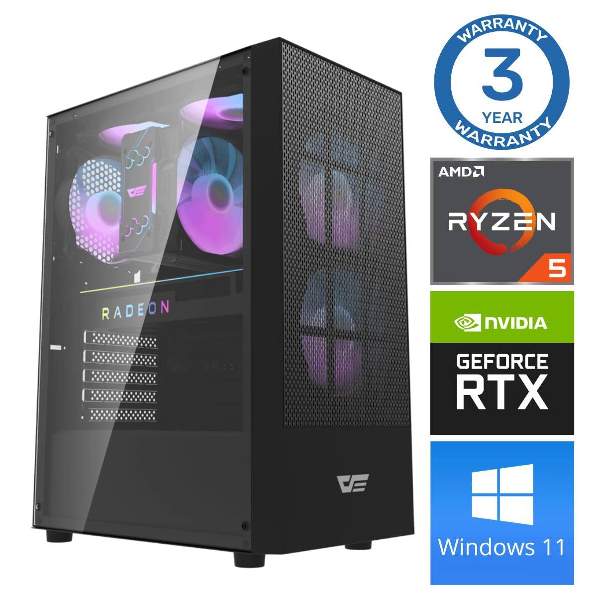 INTOP Ryzen 5 5500 16GB 250SSD