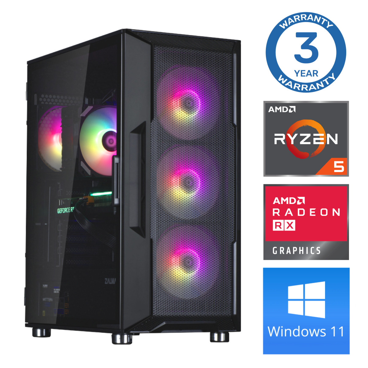INTOP Ryzen 5 5500 16GB 500SSD