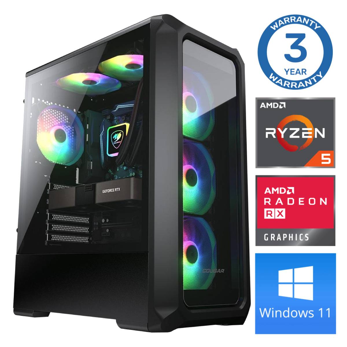 INTOP Ryzen 5 5500 16GB 500SSD