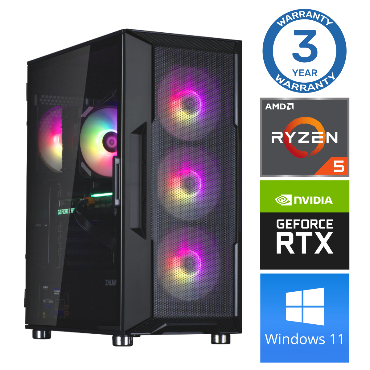 INTOP Ryzen 5 5600X 16GB 250SSD