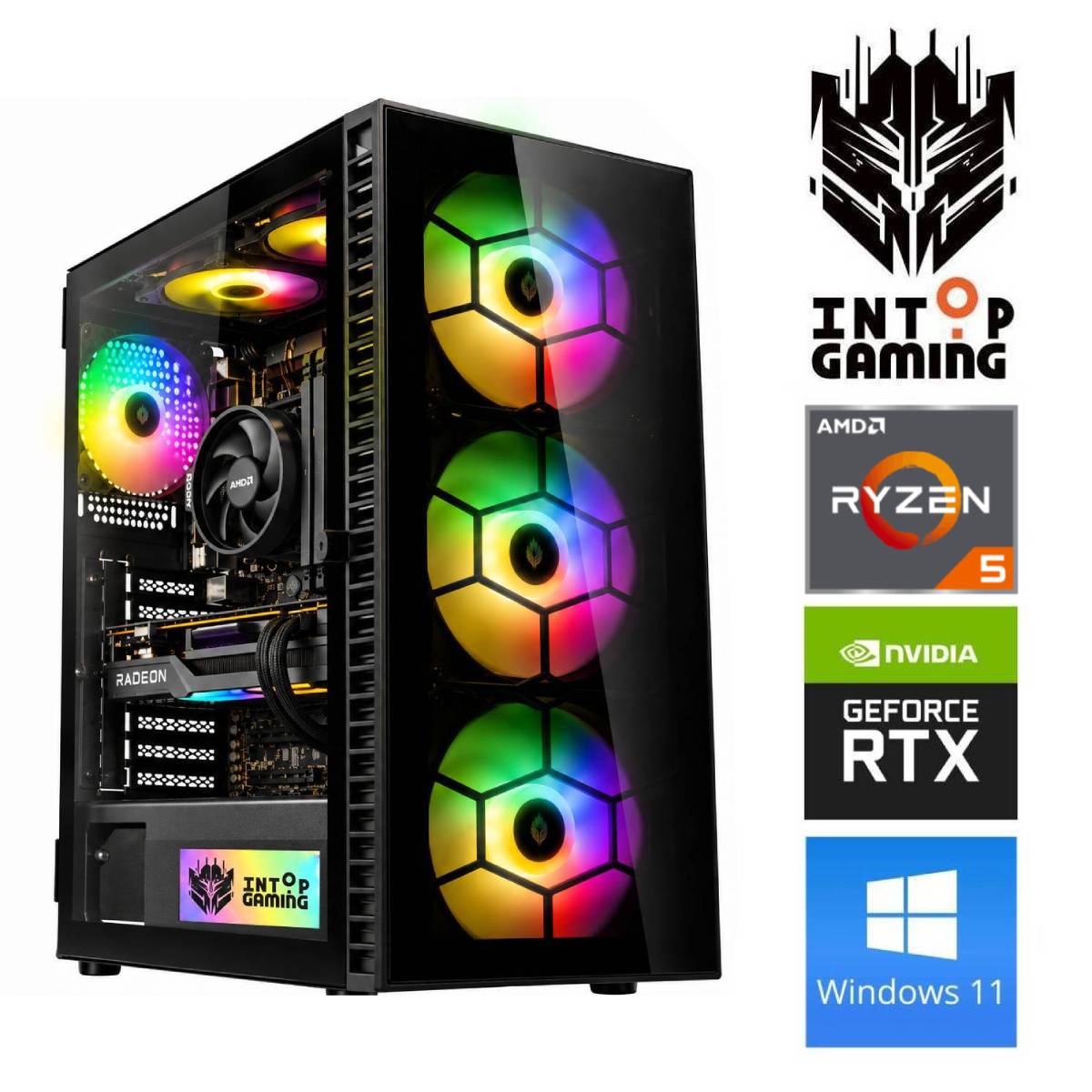 INTOP Ryzen 5 5600X 16GB 500SSD