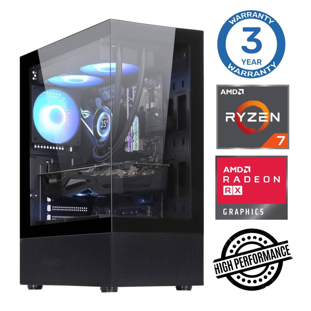 INTOP Ryzen 7 5700X 16GB 500SSD