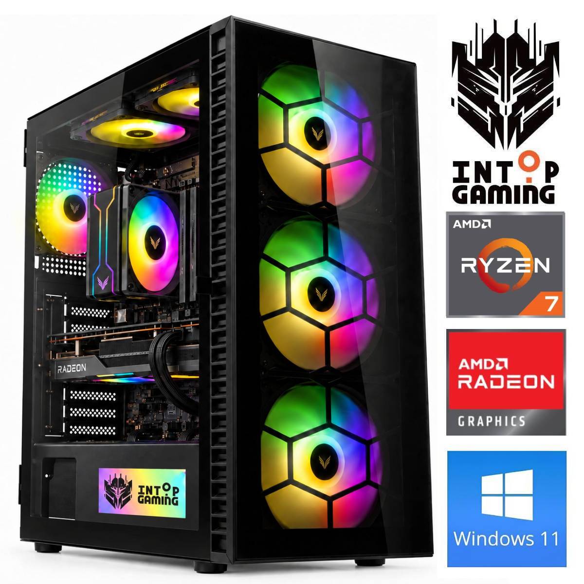 INTOP Ryzen 7 5700X 32GB 500SSD