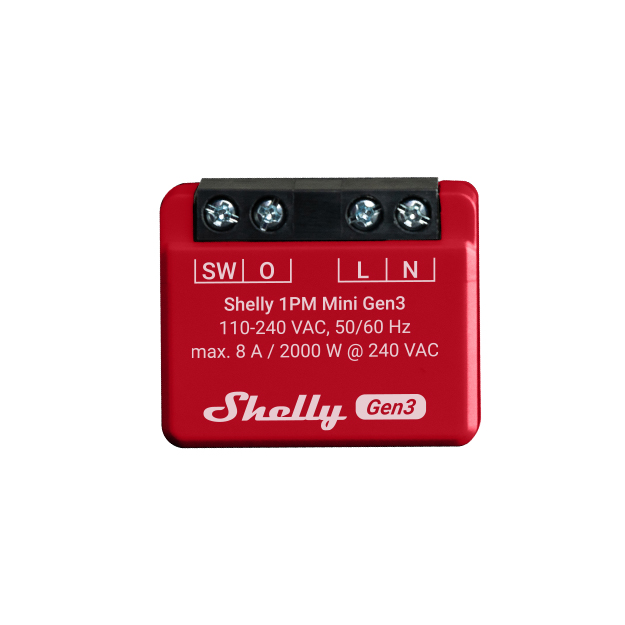 SHELLY 1PM Mini Gen3 PM Switch