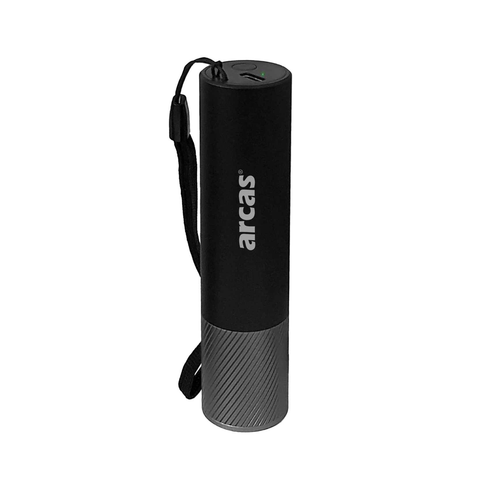 Kabatas lukturītis 3W, uzlādējams USB-C, melns