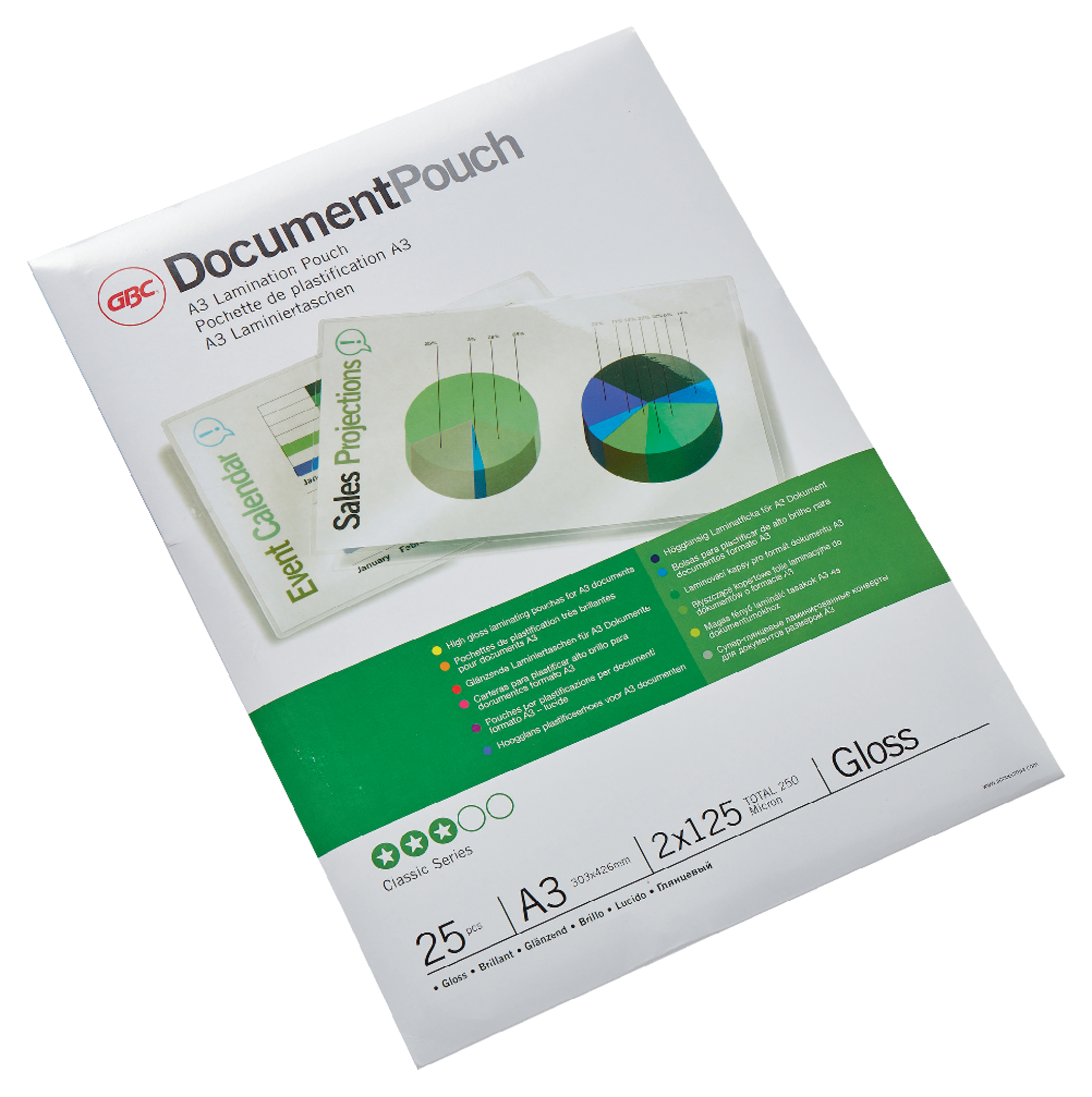 Kabatiņas laminēšanai GBC Document™ Pouch Gloss