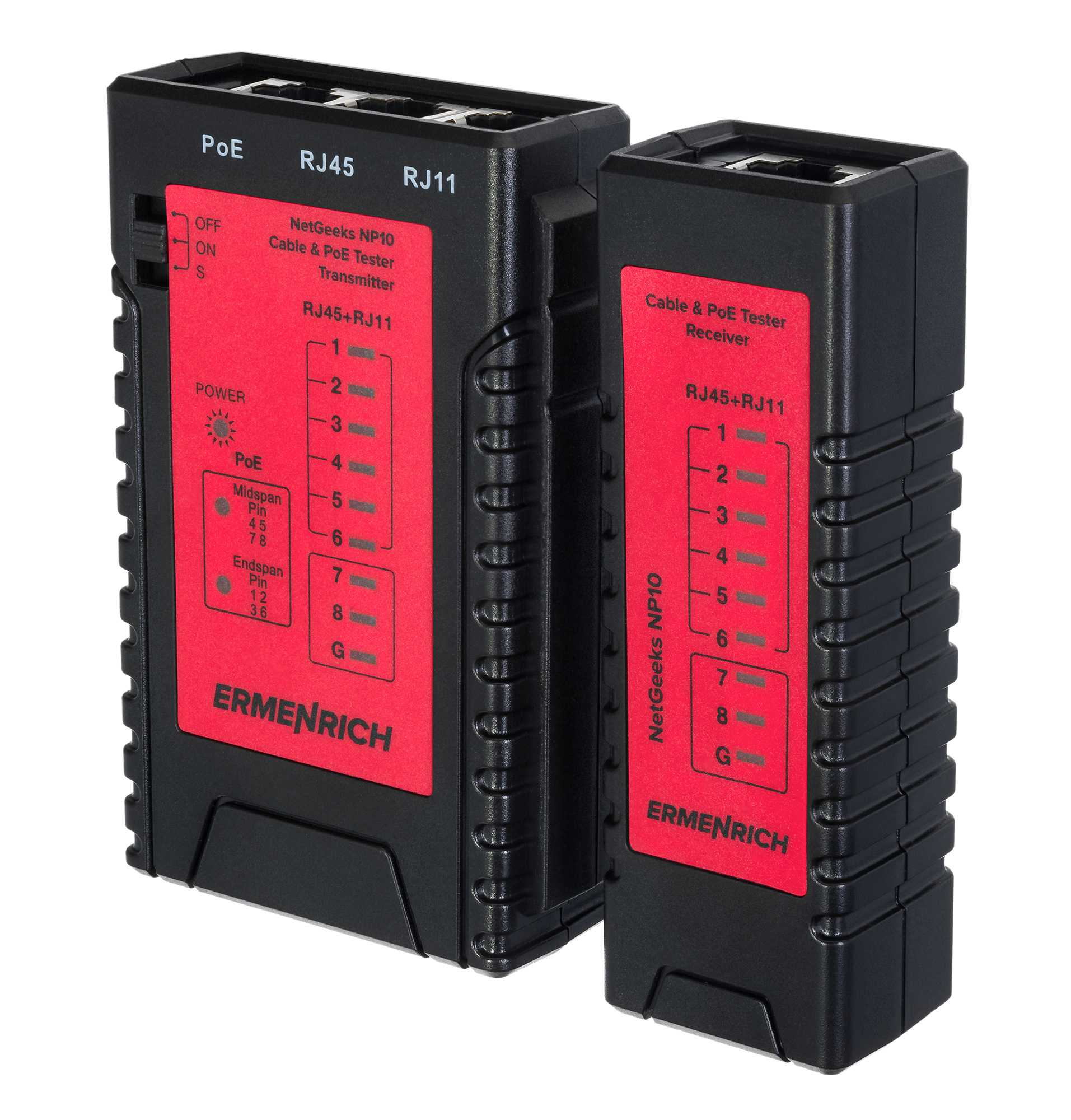 Kabeļa testeris Ermenrich NetGeeks NP10 (L_82540)