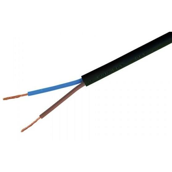 LIETKABELIS Kabelis 2x1.5mm² melns (daudzdzīslu