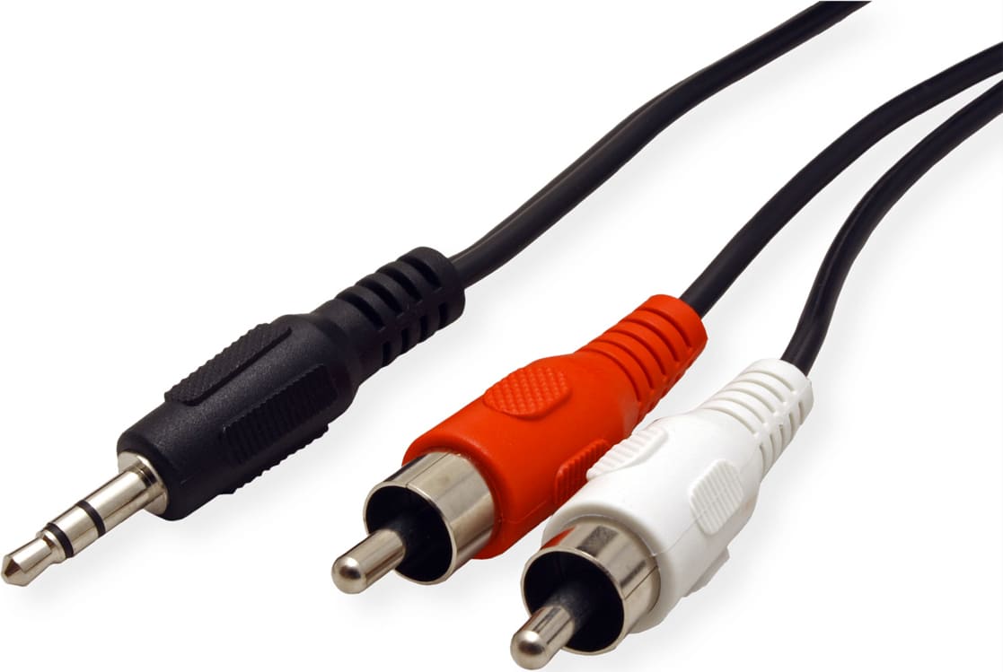 Kabelis 3.5mm M / 2xRCA