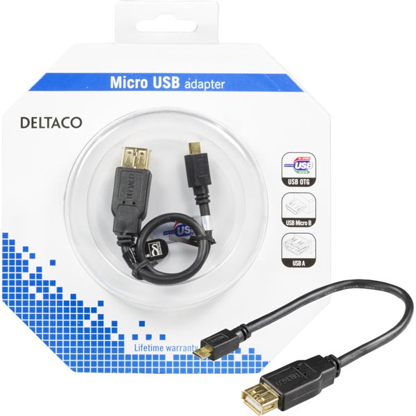 Kabelis DELTACO USB 2.0 &quot