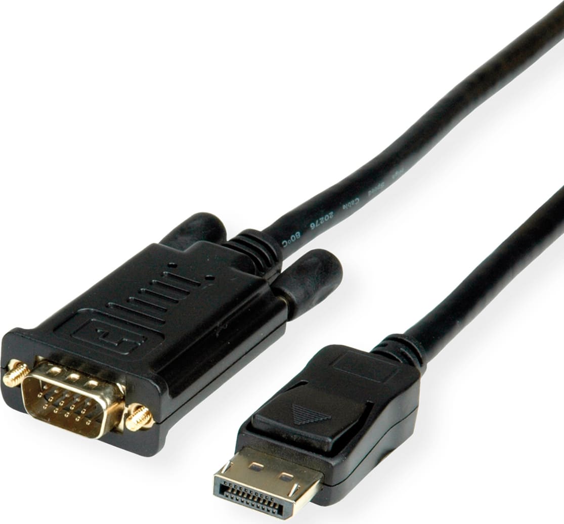 Kabelis DisplayPort -> VGA, melns, 2m