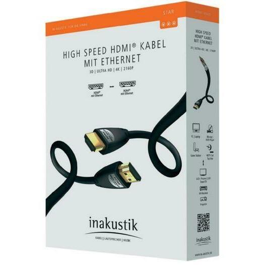 IN-AKUSTIK Kabelis HDMI-HDMI spraudnis 7.5m