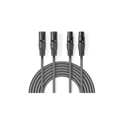 Kabelis Nedis 2x XLR M -