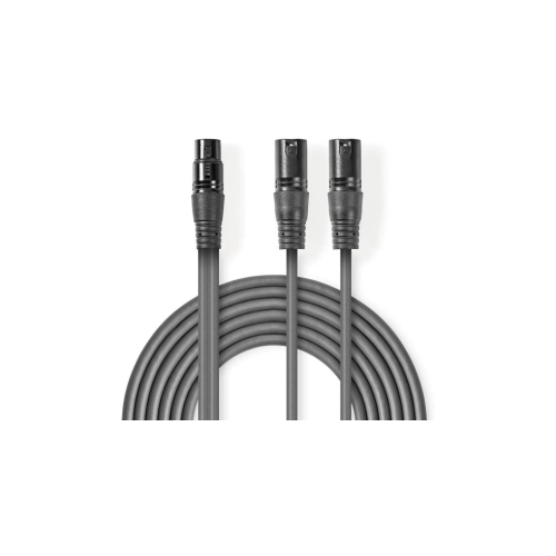 Kabelis Nedis 2x XLR M -