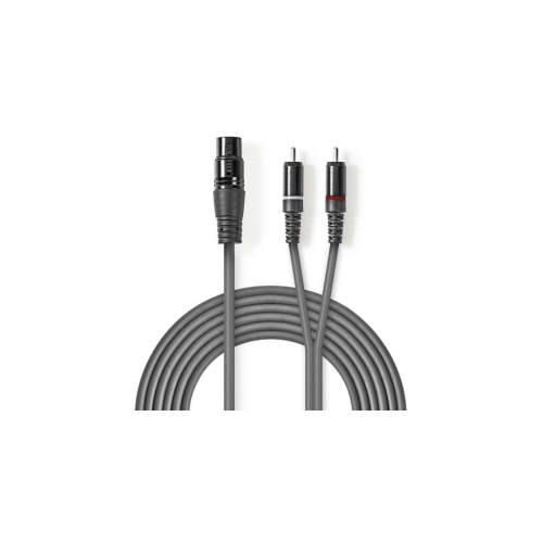 Kabelis Nedis XLR F - 2x