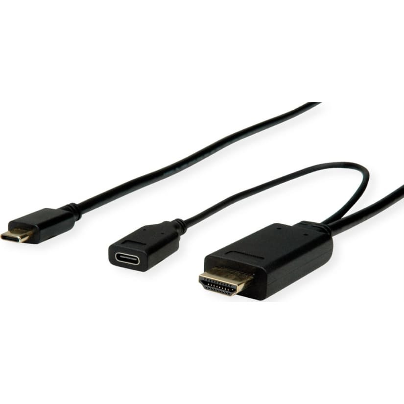 Kabelis TypeC > HDMI + TypeC(PD)