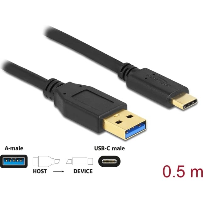 Kabelis USB3.1Gen2 AM  > Type-C™