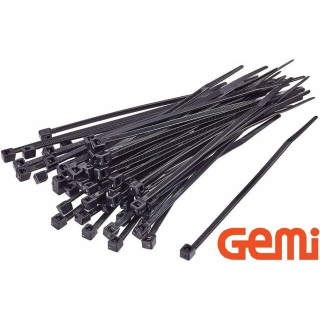 Kabeļu savilces  2,5x160mm (100gab) melnas
