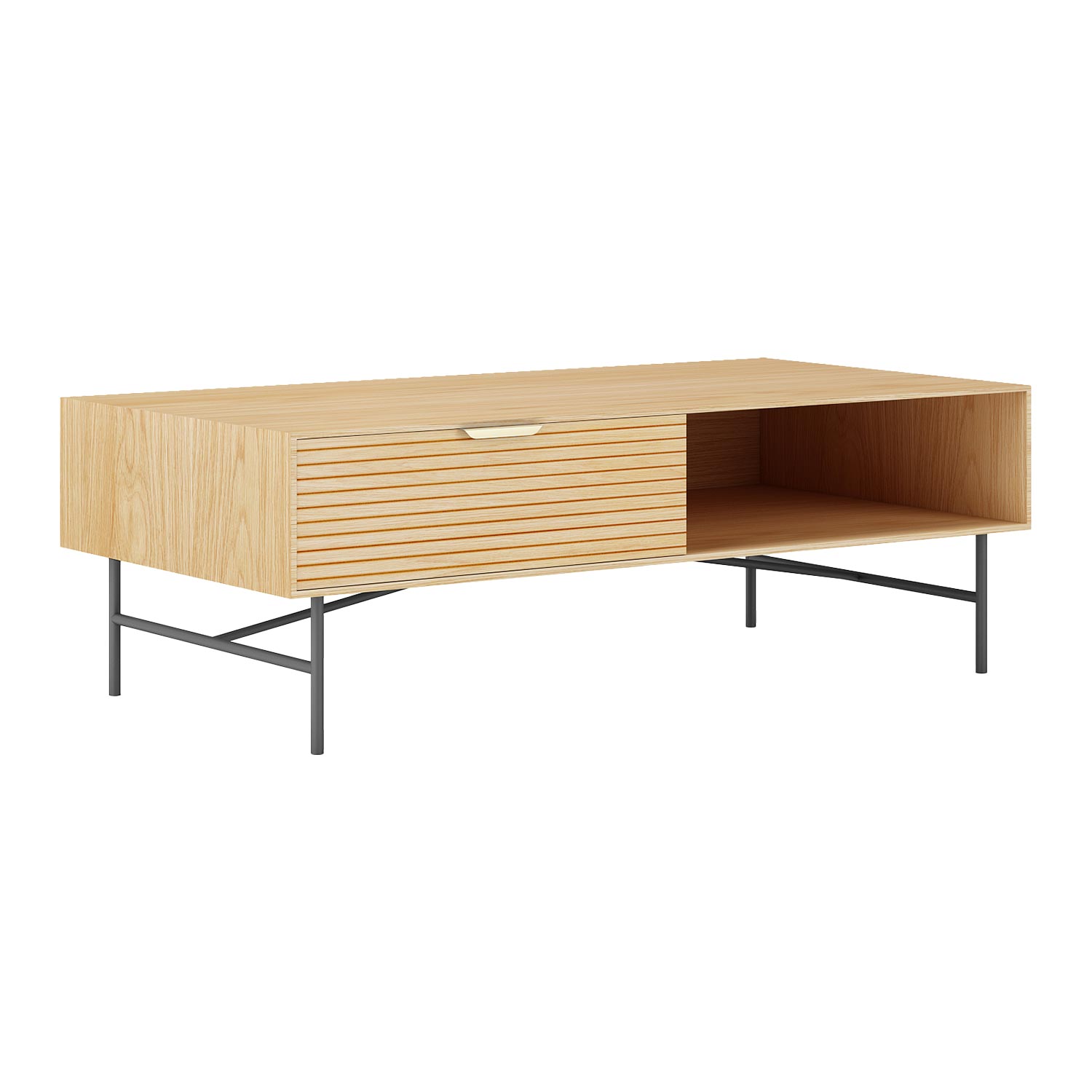 Kafijas galdiņš BASSEL 120x60xH40cm, 3D melamīns
