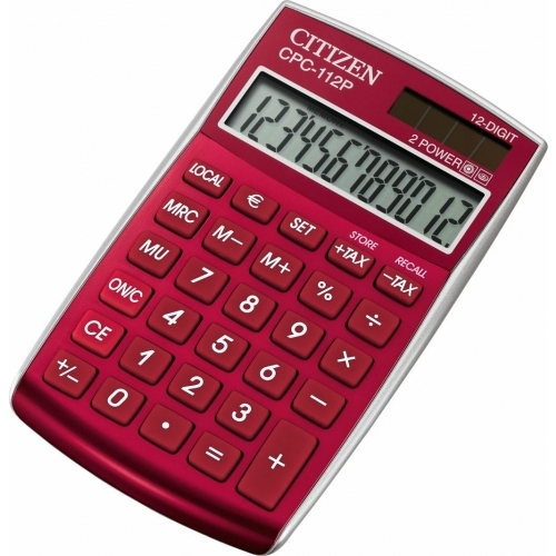 Kalkulators Citizen CPC-112RDWB, burgundy | CIT112CPC