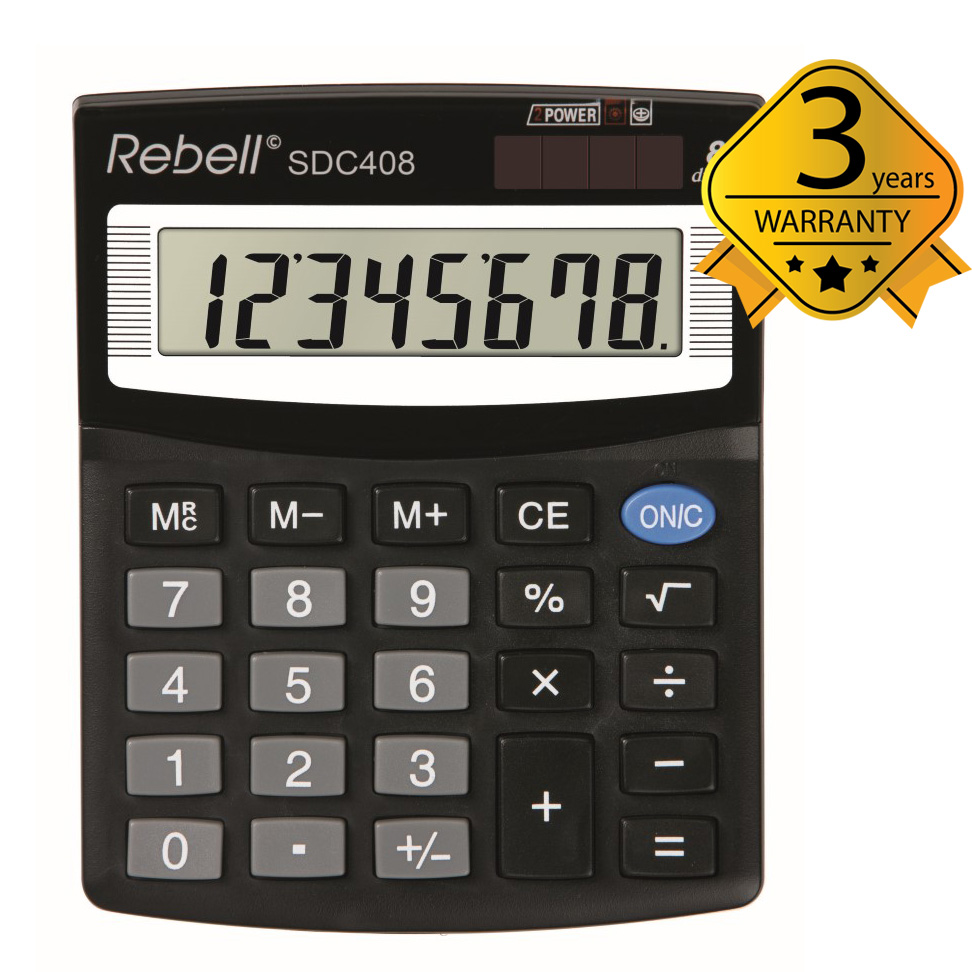 Calculator Semi-Desktop Rebell SDC408 | 121RESDC408