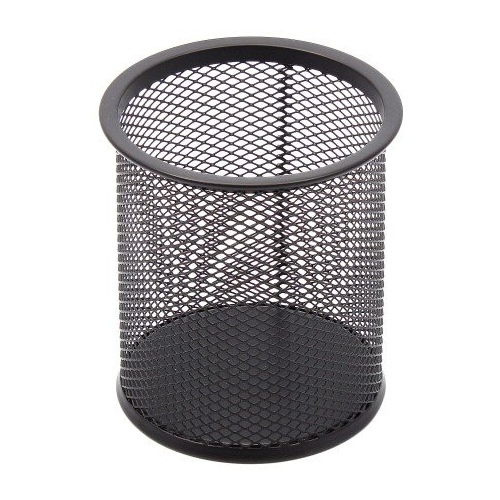 Pencil case Forpus, round, black, empty