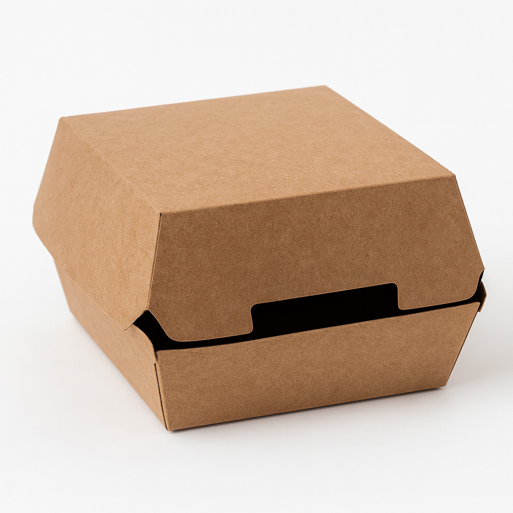 Kārbas burgeriem 117*117*70 mm kraft (25