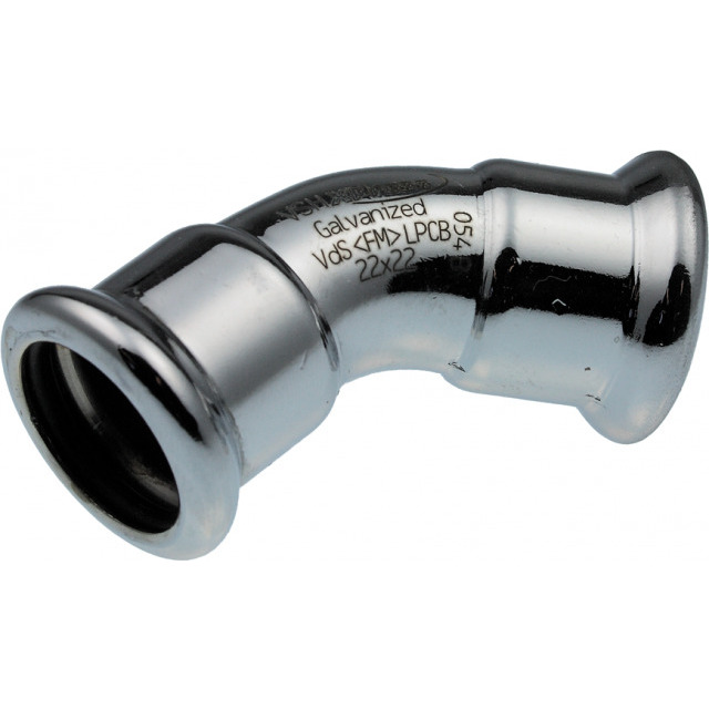 Karbona līkums 45° 15x15 i-i (Steel)