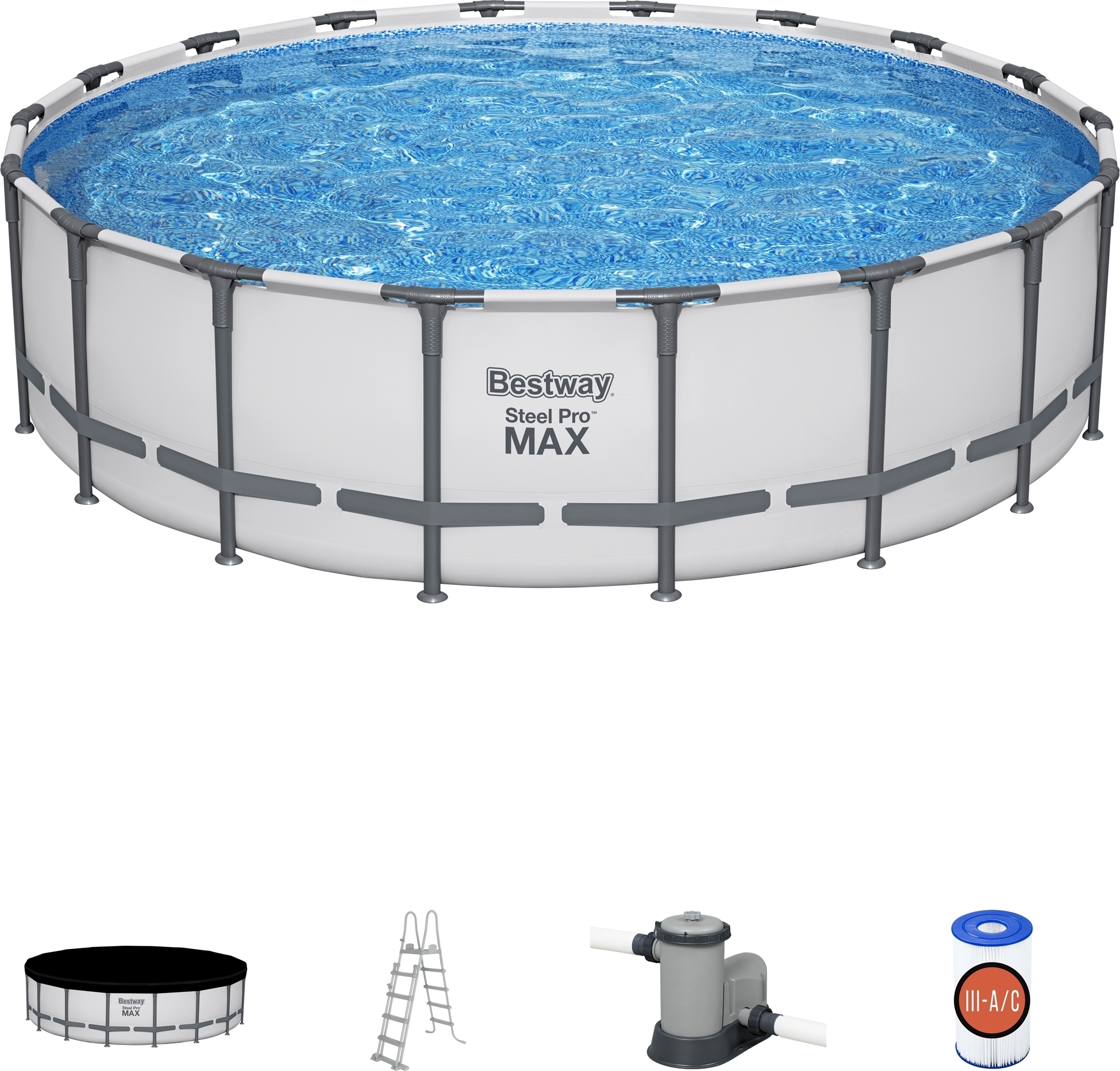 BESTWAY Karkasa baseins SteelPRO 549x132 cm