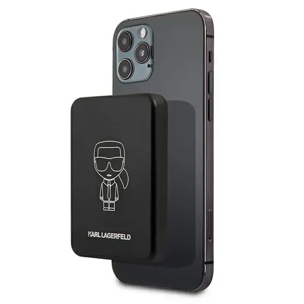 Karl Lagerfeld KLPBMSOIBK Powerbank MagSafe Ārējas