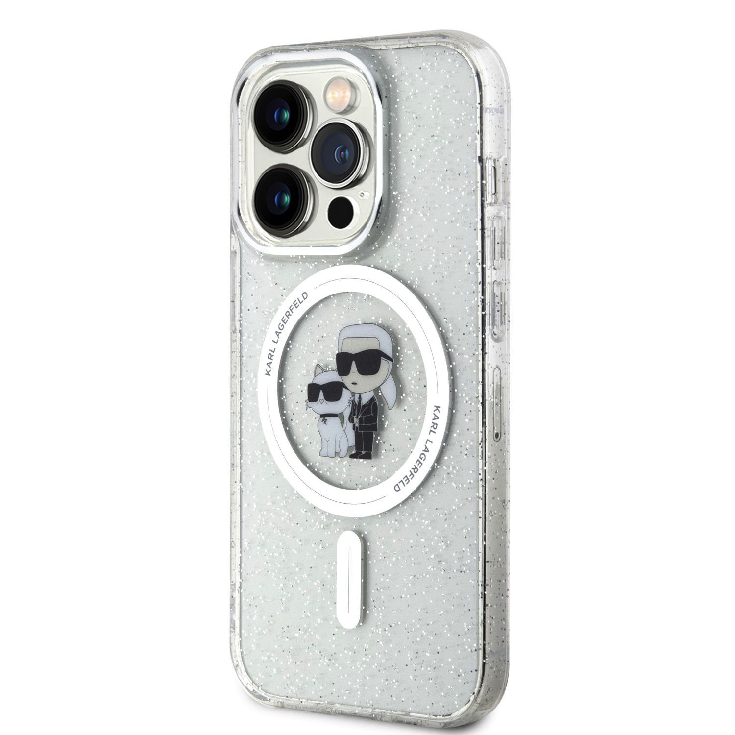 Karl Lagerfeld Karl&Choupette Glitter MagSafe KLHMP15LHGKCNOT
