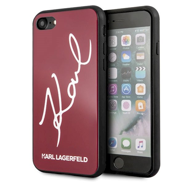 Karl Lagerfeld KLHCI8DLKSRE Signature Glitter Silicone