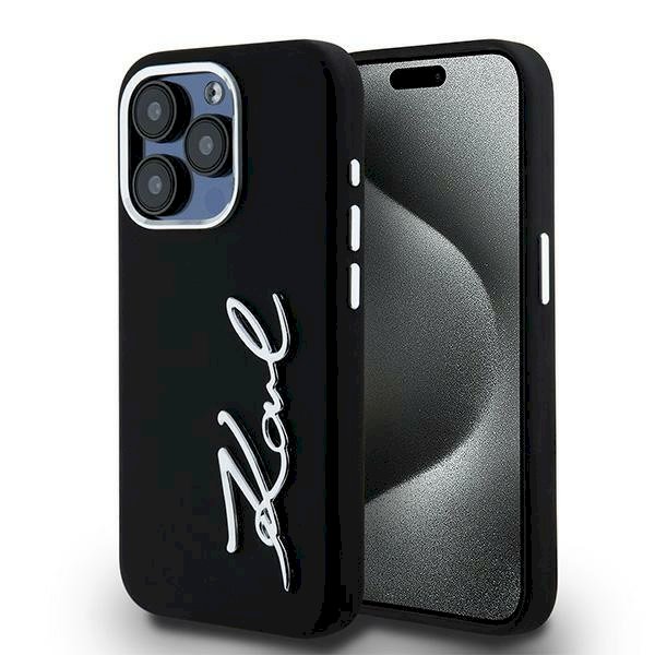 Karl Lagerfeld Silicone Metal Script Logo