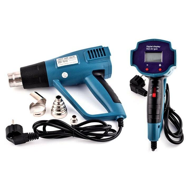 Karstā gaisa fēns 230V 1500W 150-650°C