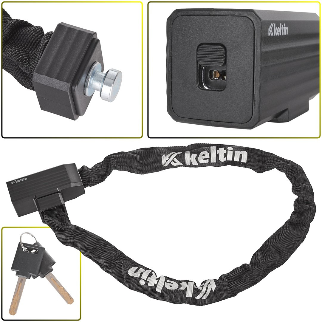 Keltin velosipēda ķēdes slēdzene, 900mm, 6mm