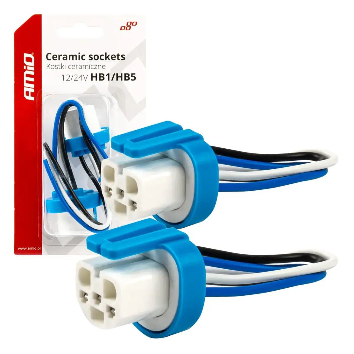 AMIO Keramiskās spuldžu ligzdas HB1/HB5 9004/9007