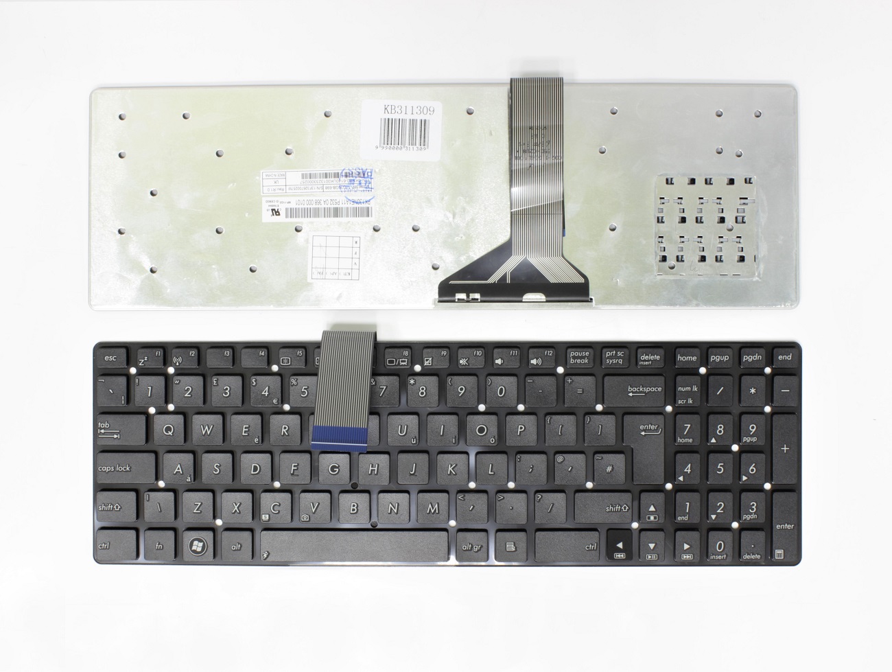 Keyboard ASUS: K55, K55A, K55V, K55M