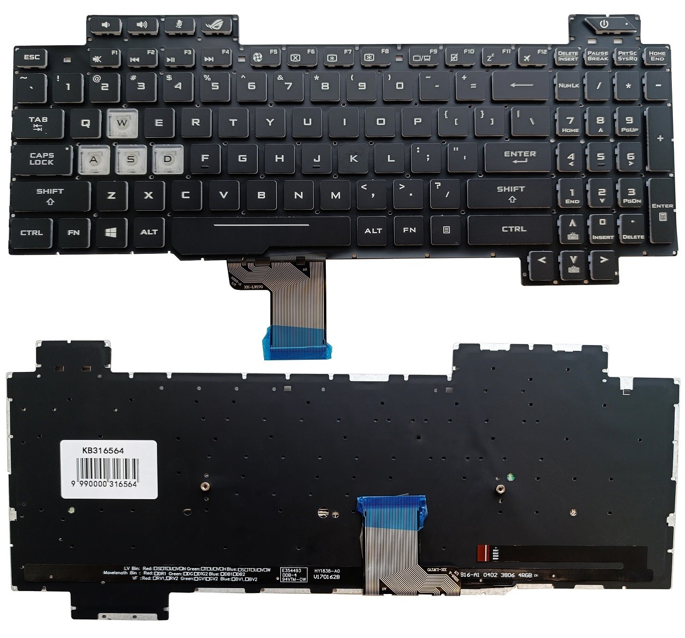 Keyboard ASUS Rog Strix Scar GL504