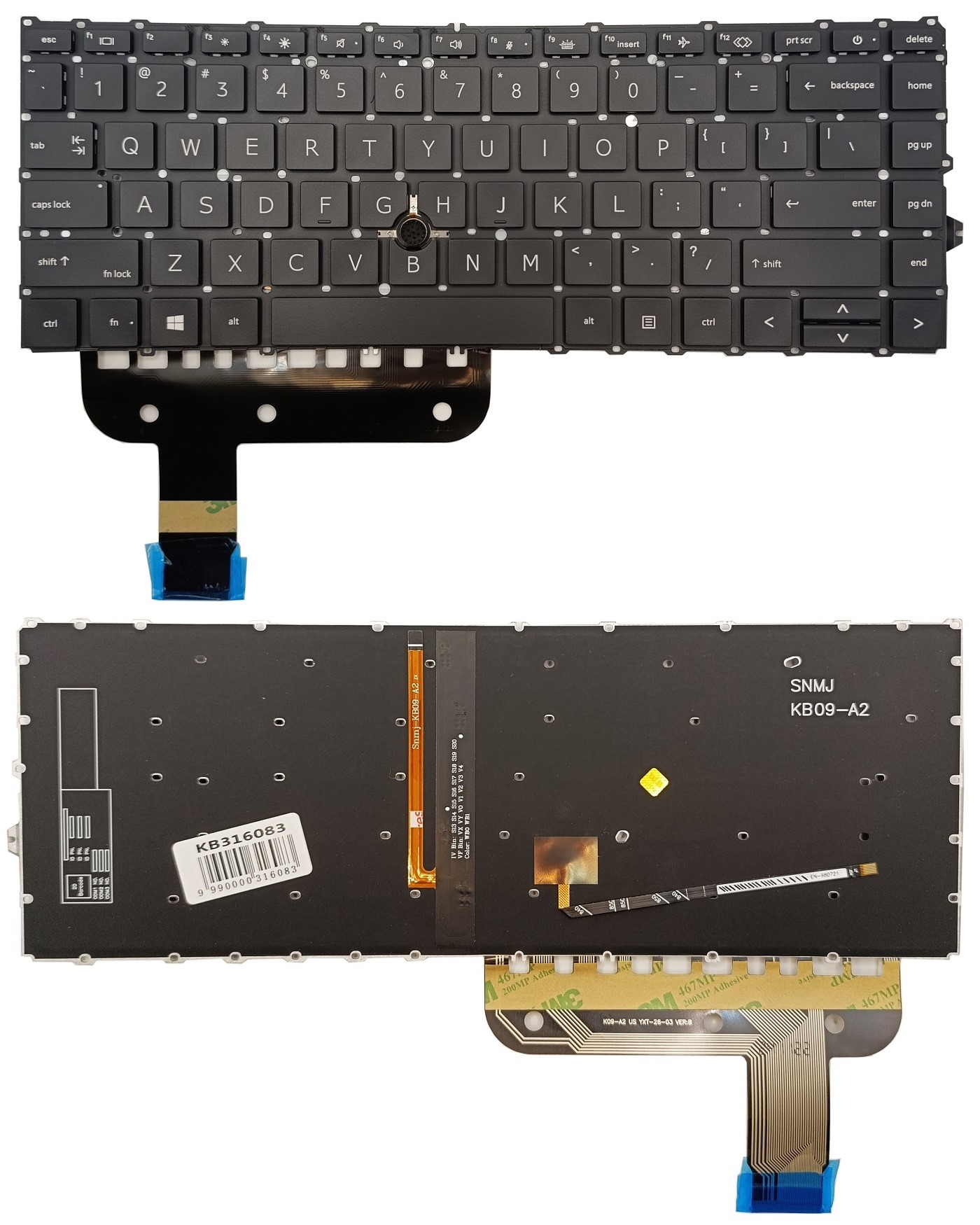 Keyboard HP EliteBook 845 G7, with