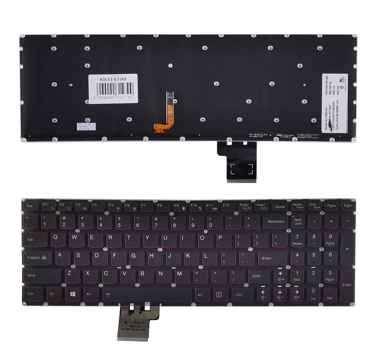 Keyboard LENOVO Erazer: Y50, Y50-70, Y70-70