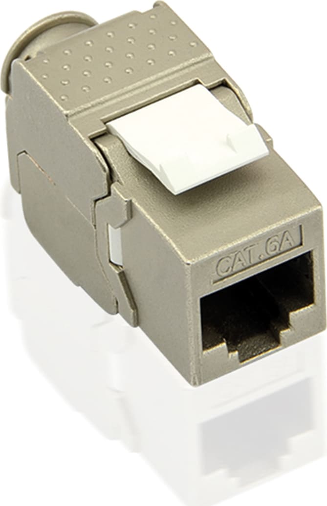 Keystone RJ45 Cat.6A, STP, tool-free