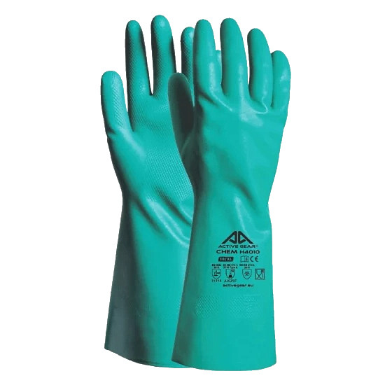 ACTIVE GEAR Ķīmiski noturīgi nitrila cimdi