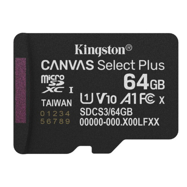Kingston Canvas Select Plus MicroSDXC Atmiņas