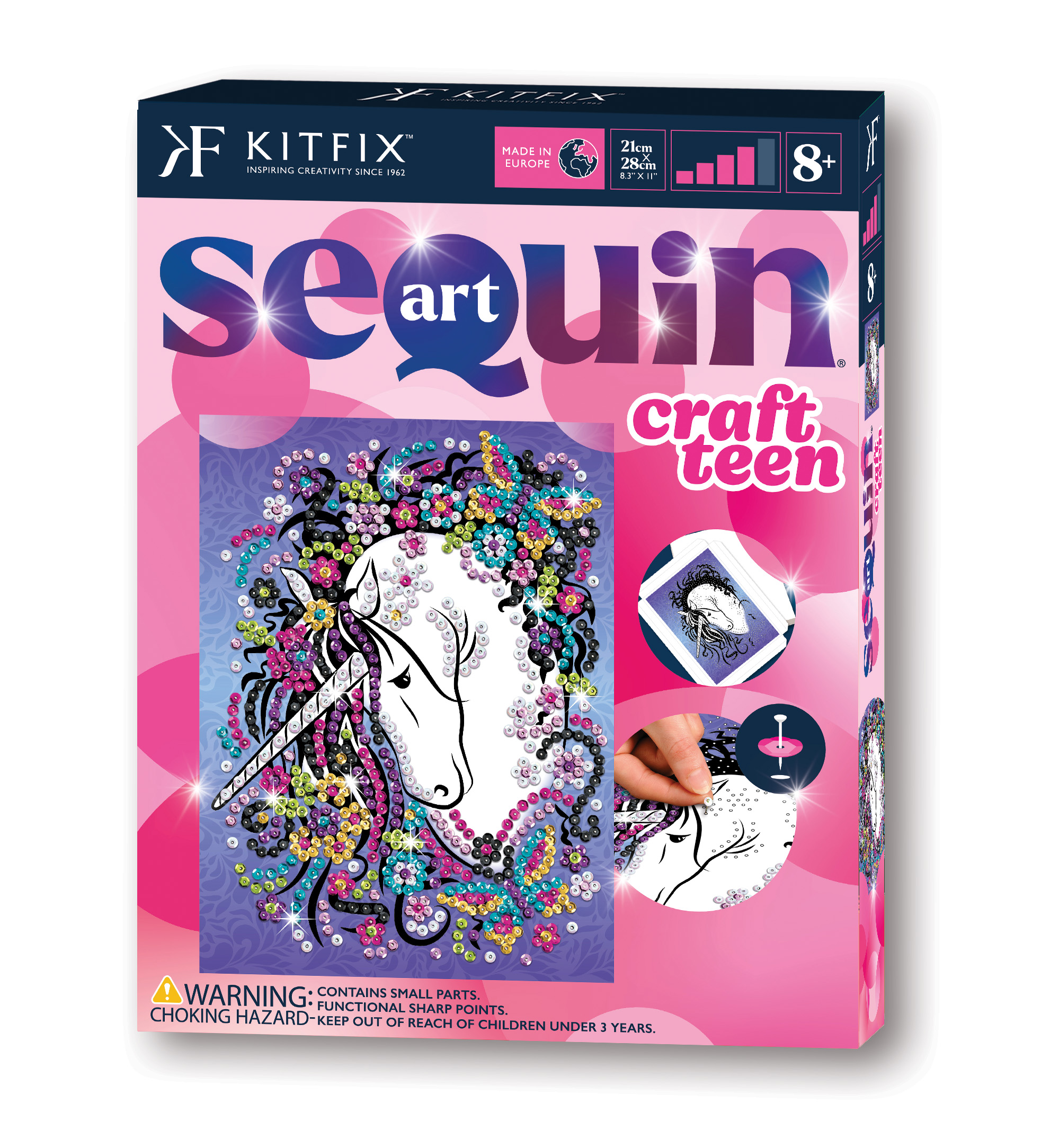 KITFIX Amatniecības komplekts Sequin Art Craft