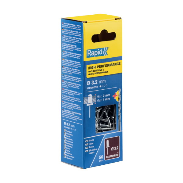Kniedes Al 3,2x8mm, 50 gab