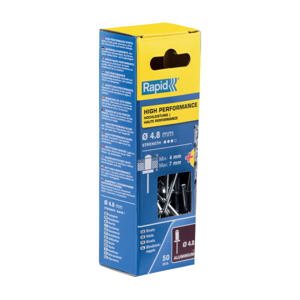 Kniedes Al 4,8x10mm, 50 gab