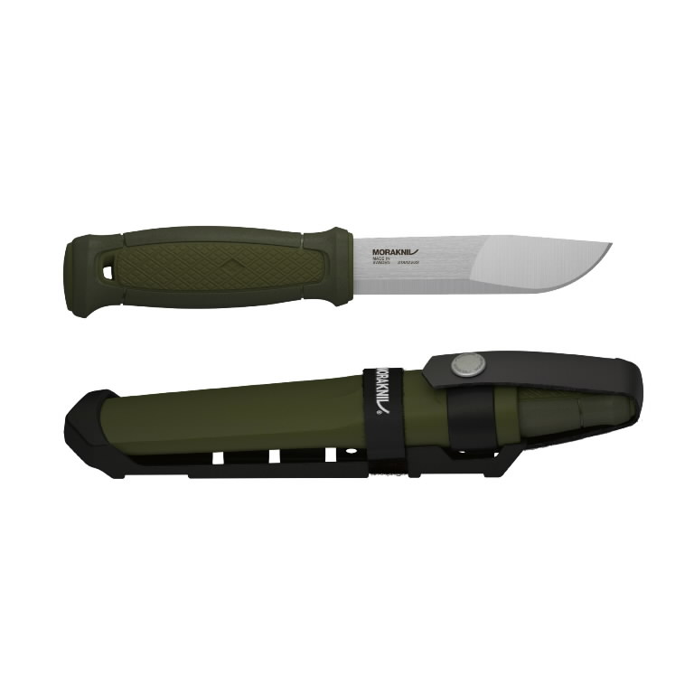 Knife Kansbol MultiMount, green, stainless blade