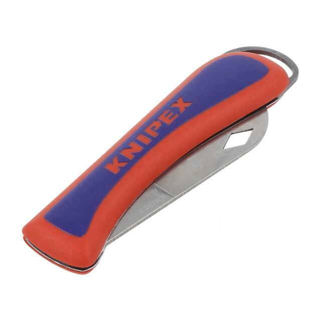KNIPEX Knife; universal; 80mm; folding; assembly