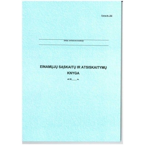 Nenurodyta Einamų sąskaitų ir atsiskaitymų knyga